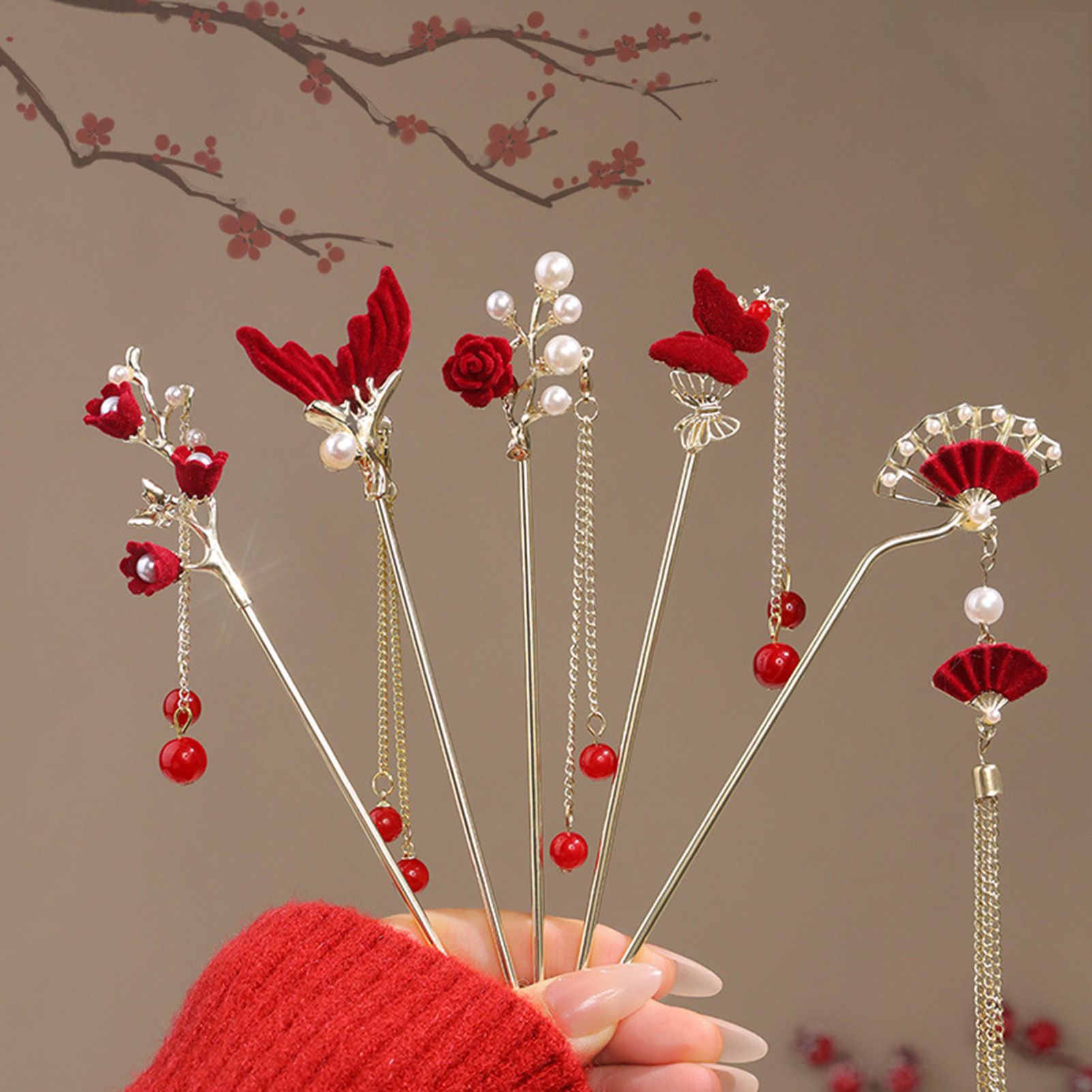 Supply Florist - Pente de Cabelo Estilo Chinês com