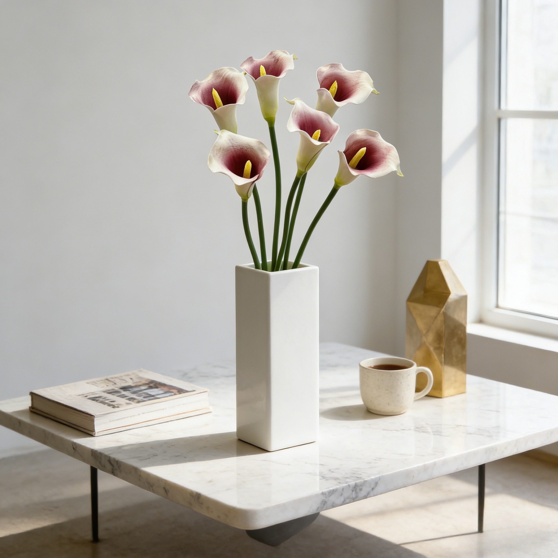 Florist Supp - Flor Artificial de Lírio Calla Crescente