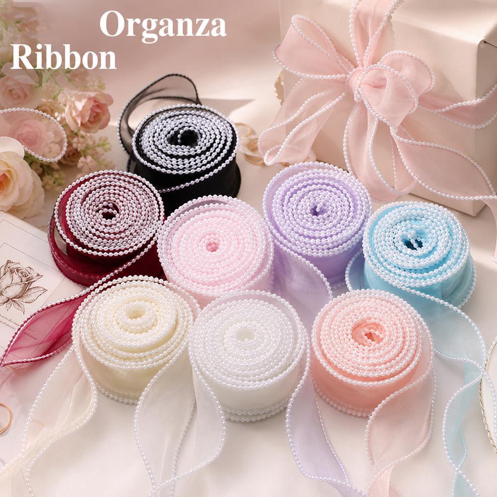 Ribbon Organza Roll - 5 Jardas/Rolo de Fita de Organza