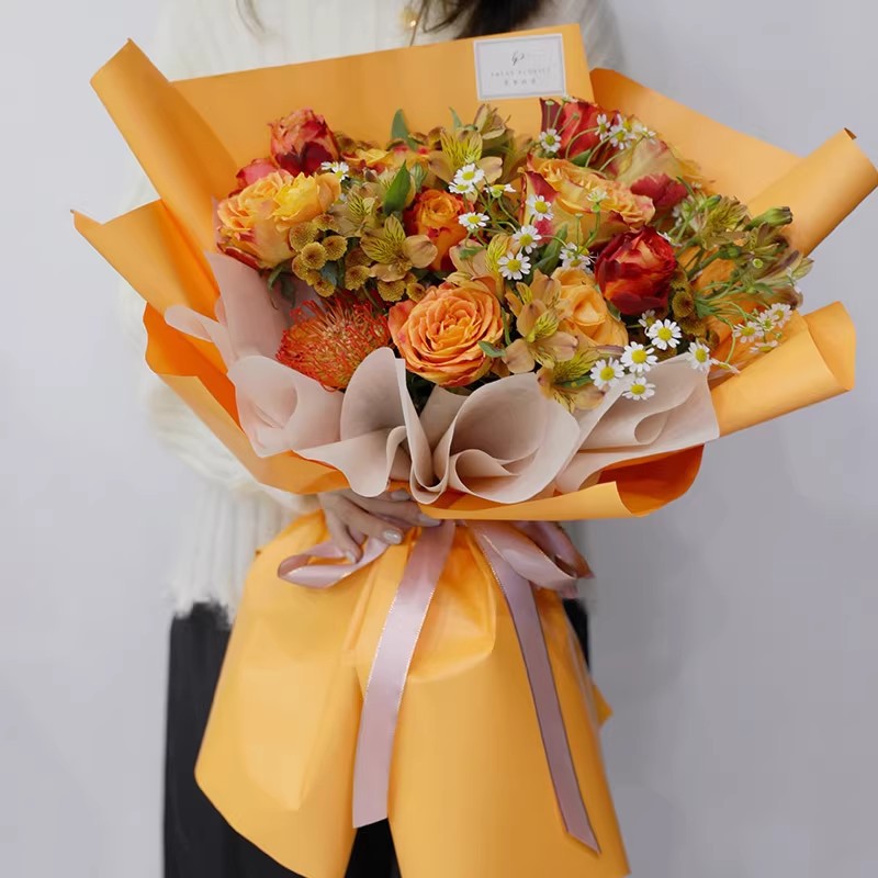 Estilo coreano papel de cor só - The Florist Supply avaliação e preço