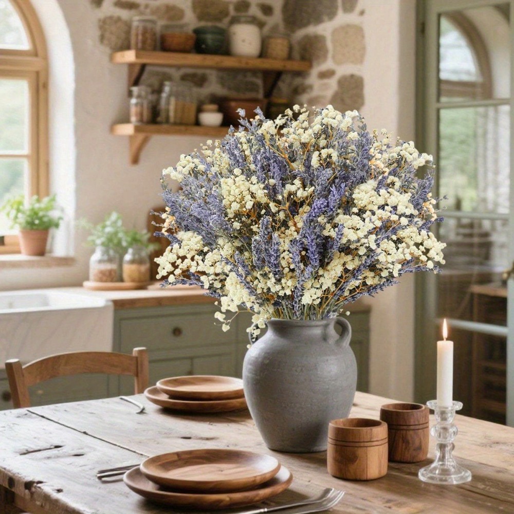Buquê de flores secas de lavan - Baby Breath Dried avaliação e preço