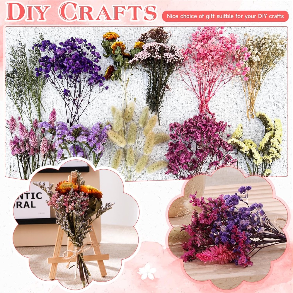 Kit DIY de Mini Buquê de Flore - Baby Breath Dried avaliação e preço