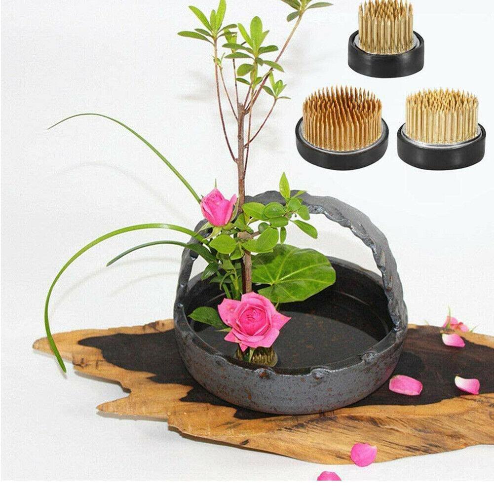 Redondo ikebana flor sapo com  - Flower Frog Pin avaliação e preço