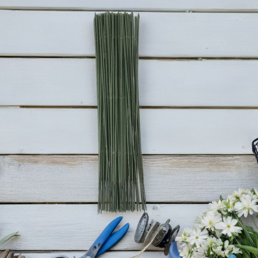 100 unidades de arame verde pa - Wire Stem Florist avaliação e preço