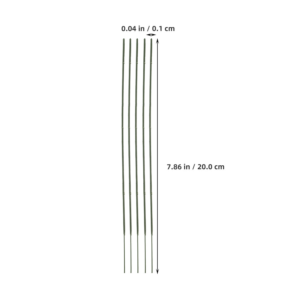100 unidades de arame verde pa - Wire Stem Florist avaliação e preço