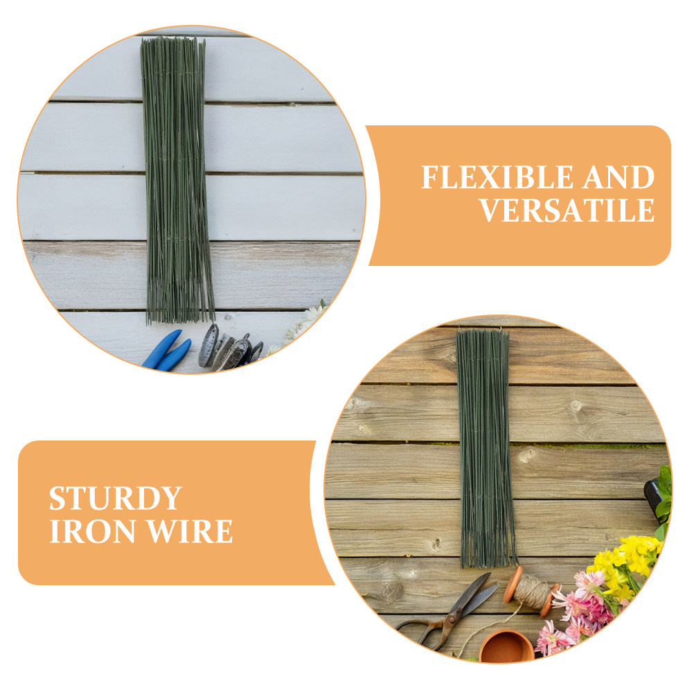 100 unidades de arame verde pa - Wire Stem Florist avaliação e preço