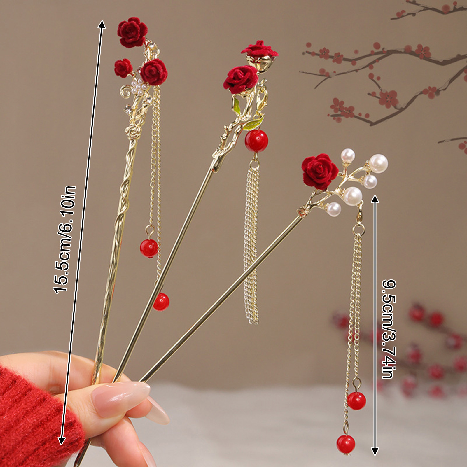 Pente de Cabelo Estilo Chinês  - Supply Florist avaliação e preço