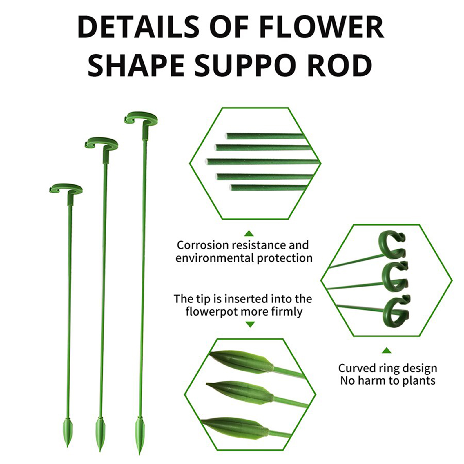 5 Peças Estacas de Suporte par - Florist Supp avaliação e preço