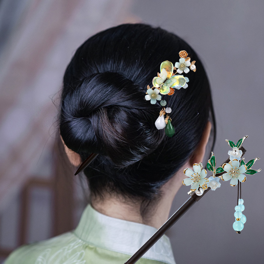 Pauzinho de Cabelo de Madeira  - Supply Florist avaliação e preço