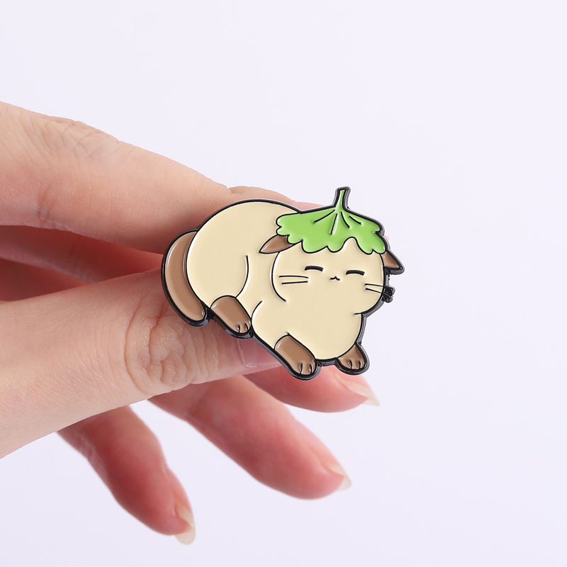 Flores folha chapéu esmalte pi - Flower Frog Pin avaliação e preço