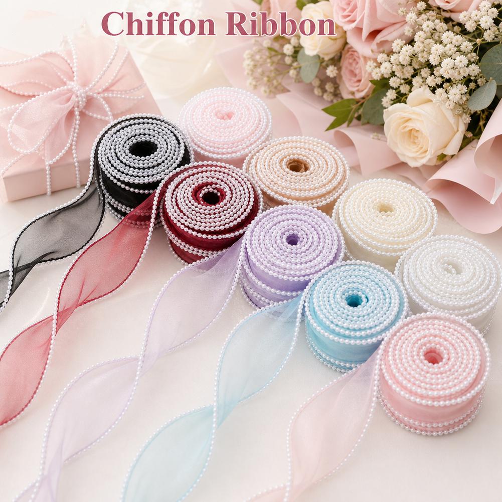 5 Jardas/Rolo de Fita de Organ - Ribbon Organza Roll avaliação e preço