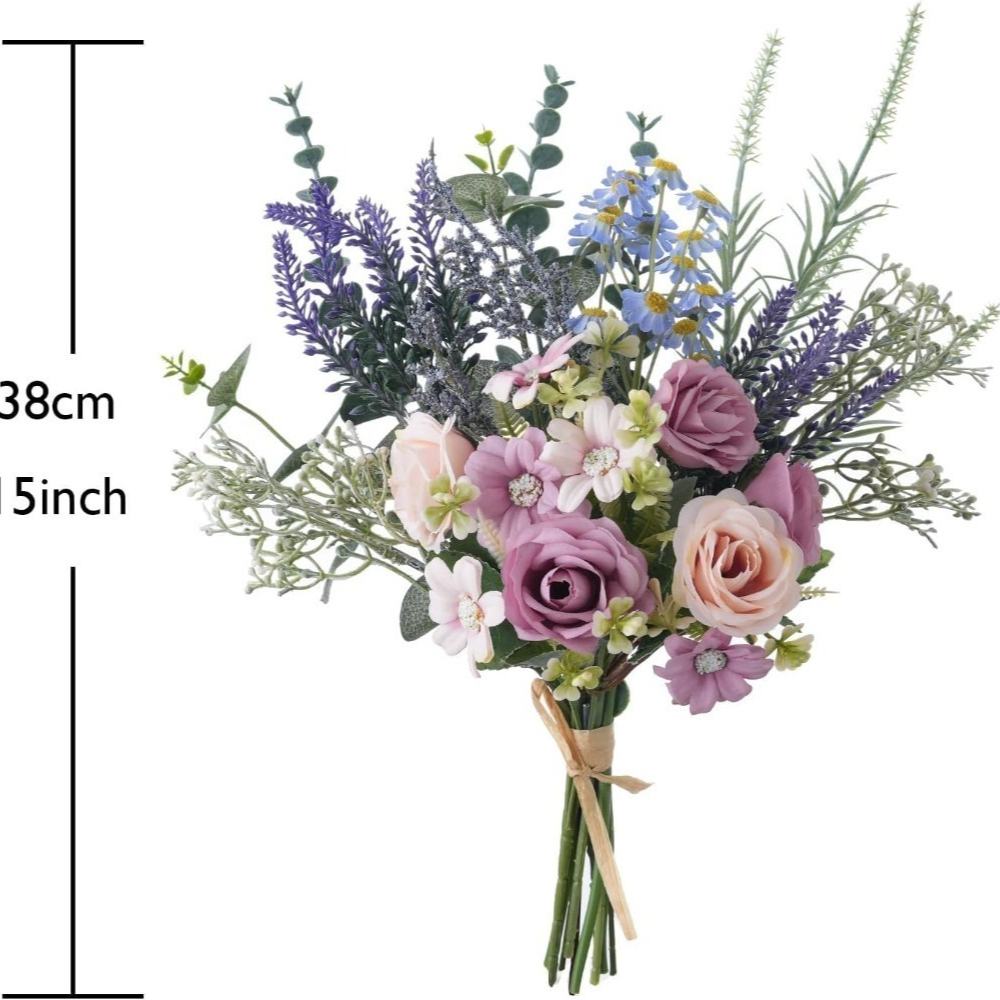 Buquês de rosas secas e gipsof - Baby Breath Dried avaliação e preço