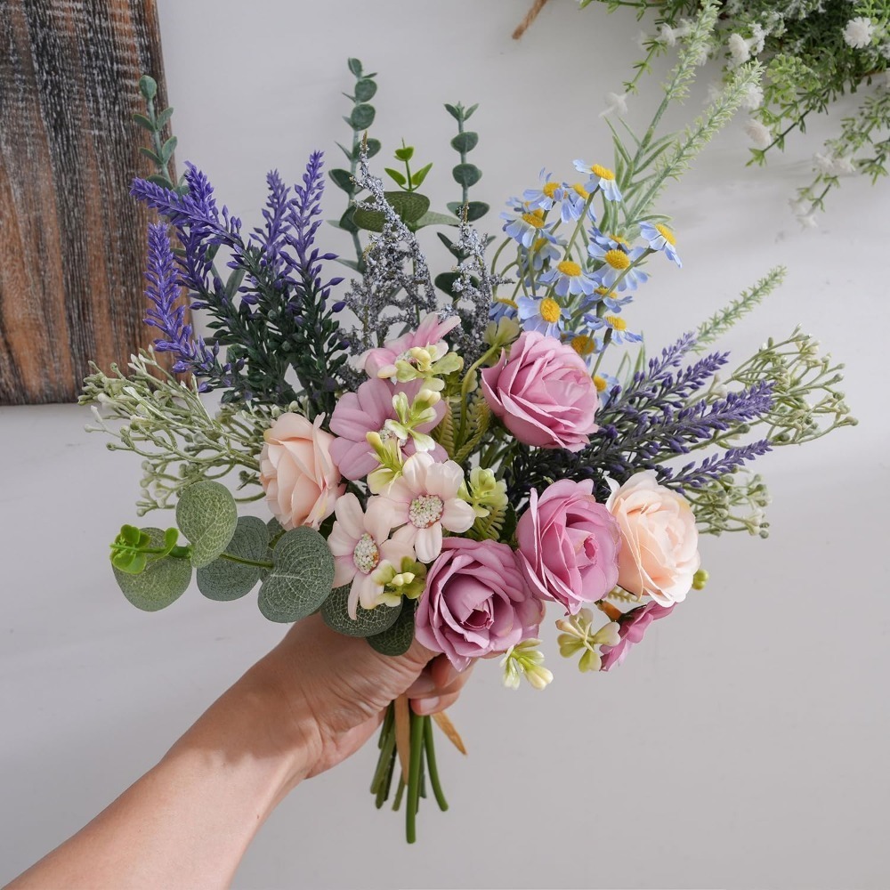Buquês de rosas secas e gipsof - Baby Breath Dried avaliação e preço