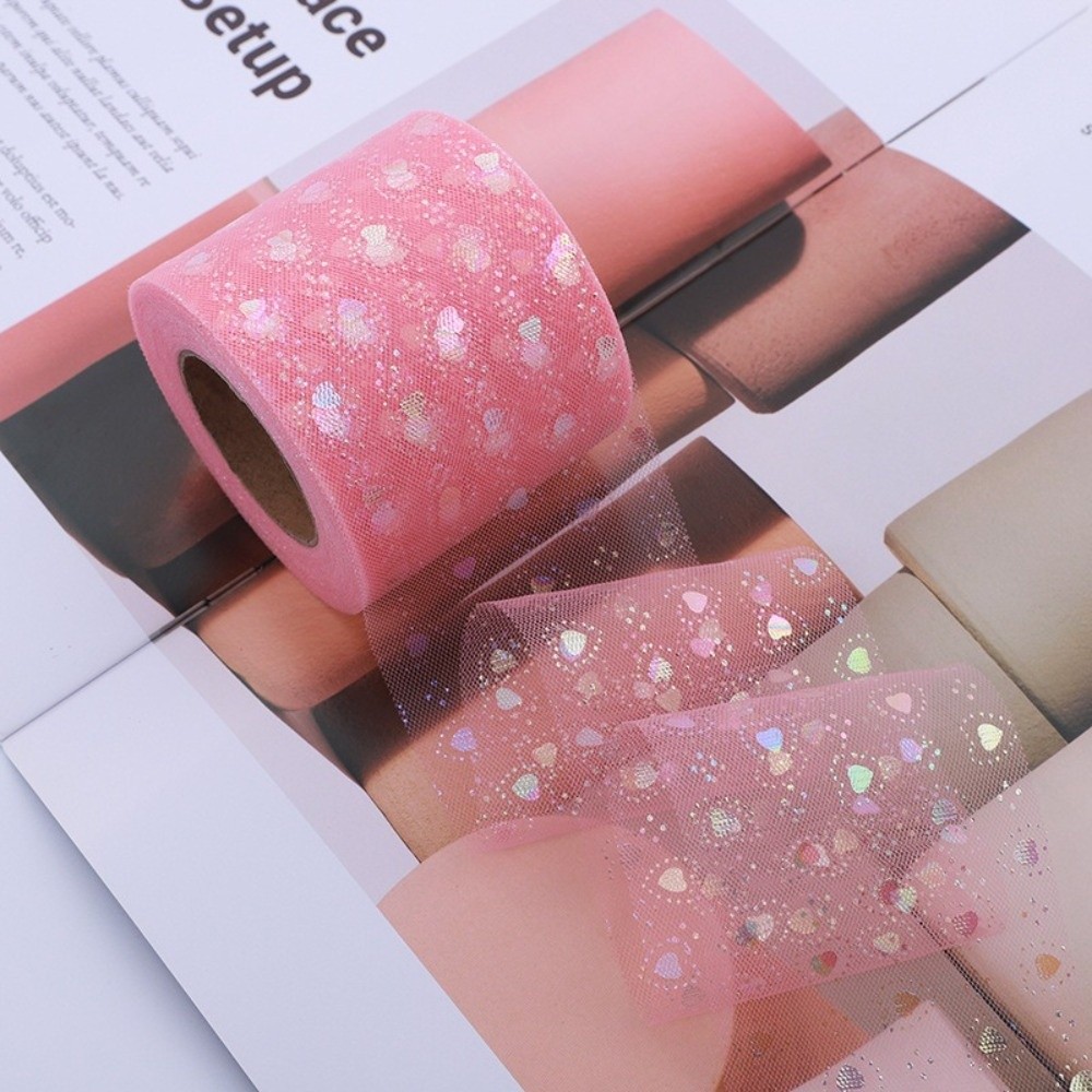 Rolo de Tule em Forma de Coraç - Ribbon Organza Roll avaliação e preço