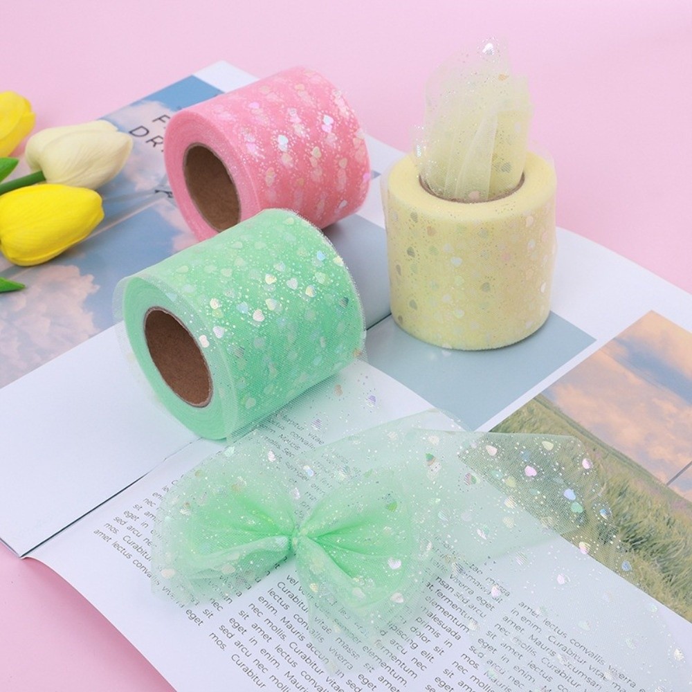Rolo de Tule em Forma de Coraç - Ribbon Organza Roll avaliação e preço