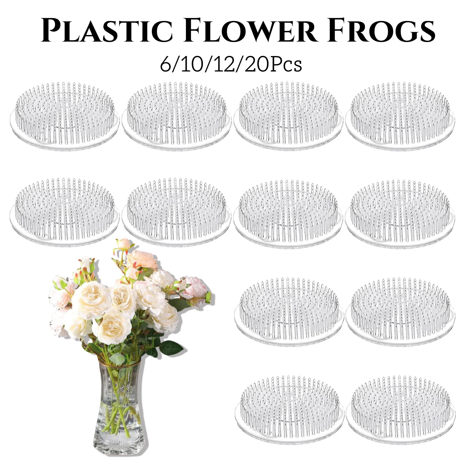6/10/12/20 Peças de Suportes d - Flower Frog Pin avaliação e preço