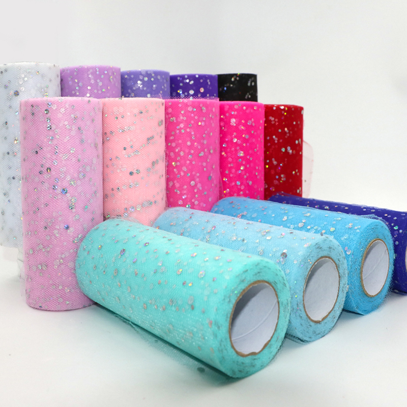 Rolo de tule com lantejoulas e - Ribbon Organza Roll avaliação e preço